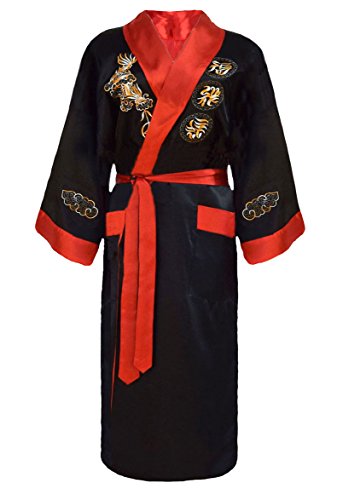 Herren japanischer Morgenmantel Kimono umkehrbar