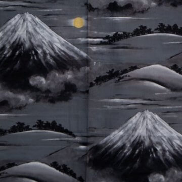 Kimono für Herren Fuji-san Muster