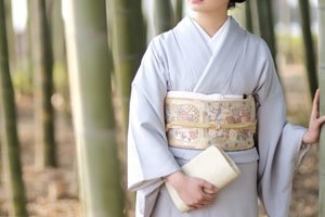 Iro Muji Kimono Blau